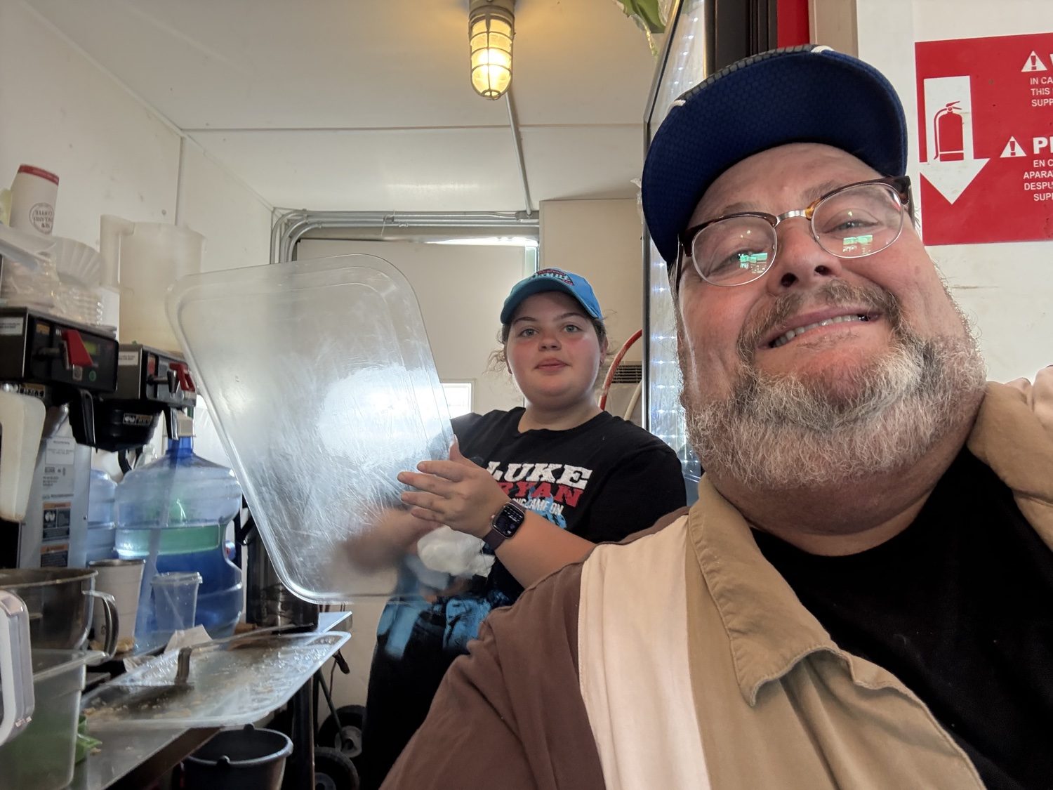 Hoss in the Donut Authority stand